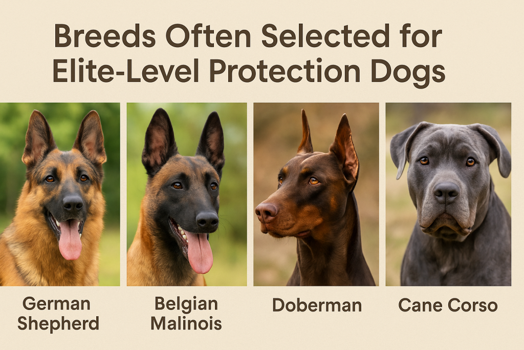 Breeds Often Selected for Elite-Level Protection Dogs