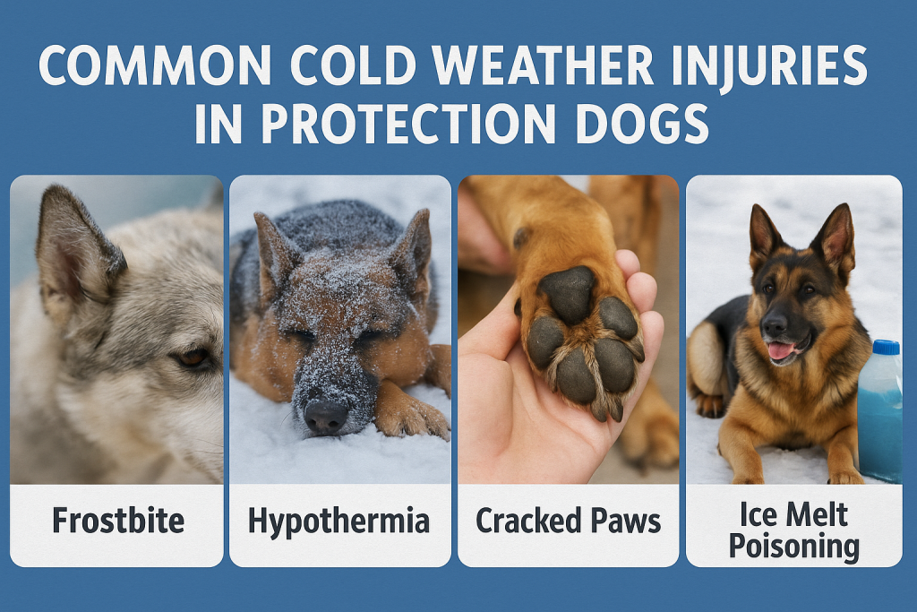 Common Cold Weather Injuries in Protection Dogs
