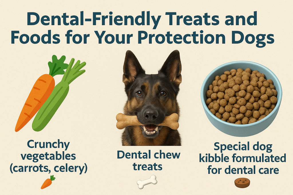 Dental-Friendly Treats and Foods for Your Protection Dogs