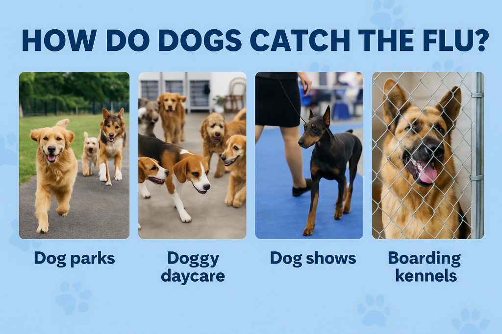 How Do Dogs Catch the Flu