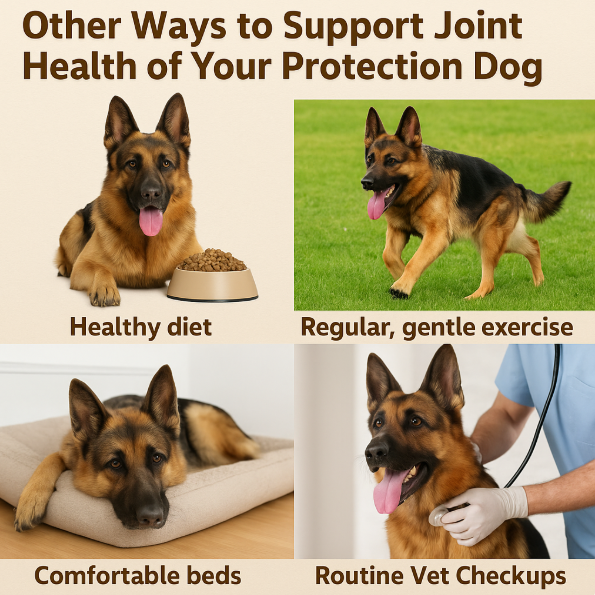 Other Ways to Support Joint Health of Your Protection Dog