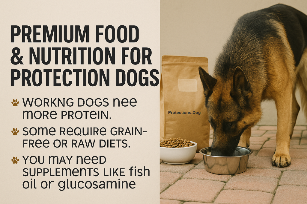 Premium Food & Nutrition for Protections Dog