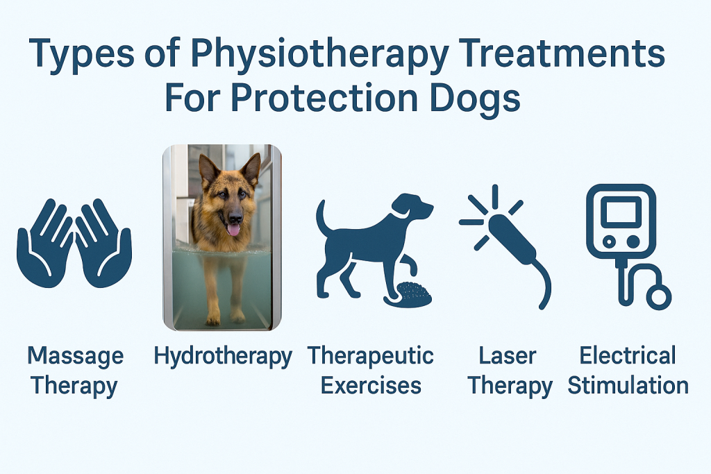 Types of Physiotherapy Treatments For Protection Dogs
