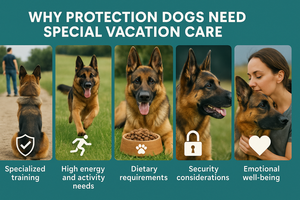 why protection dogs need special vacation care